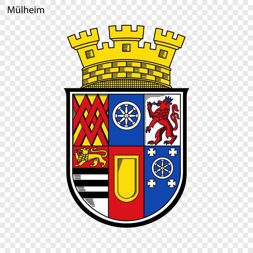 Emblem von Stadt von Deutschland vektor