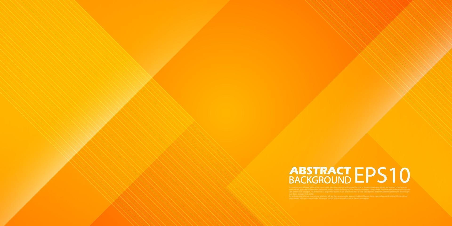 abstrakt geometrisk orange bakgrund med enkel linjer.färgglada orange design. ljus och modern med 3d lampor begrepp. eps10 vektor