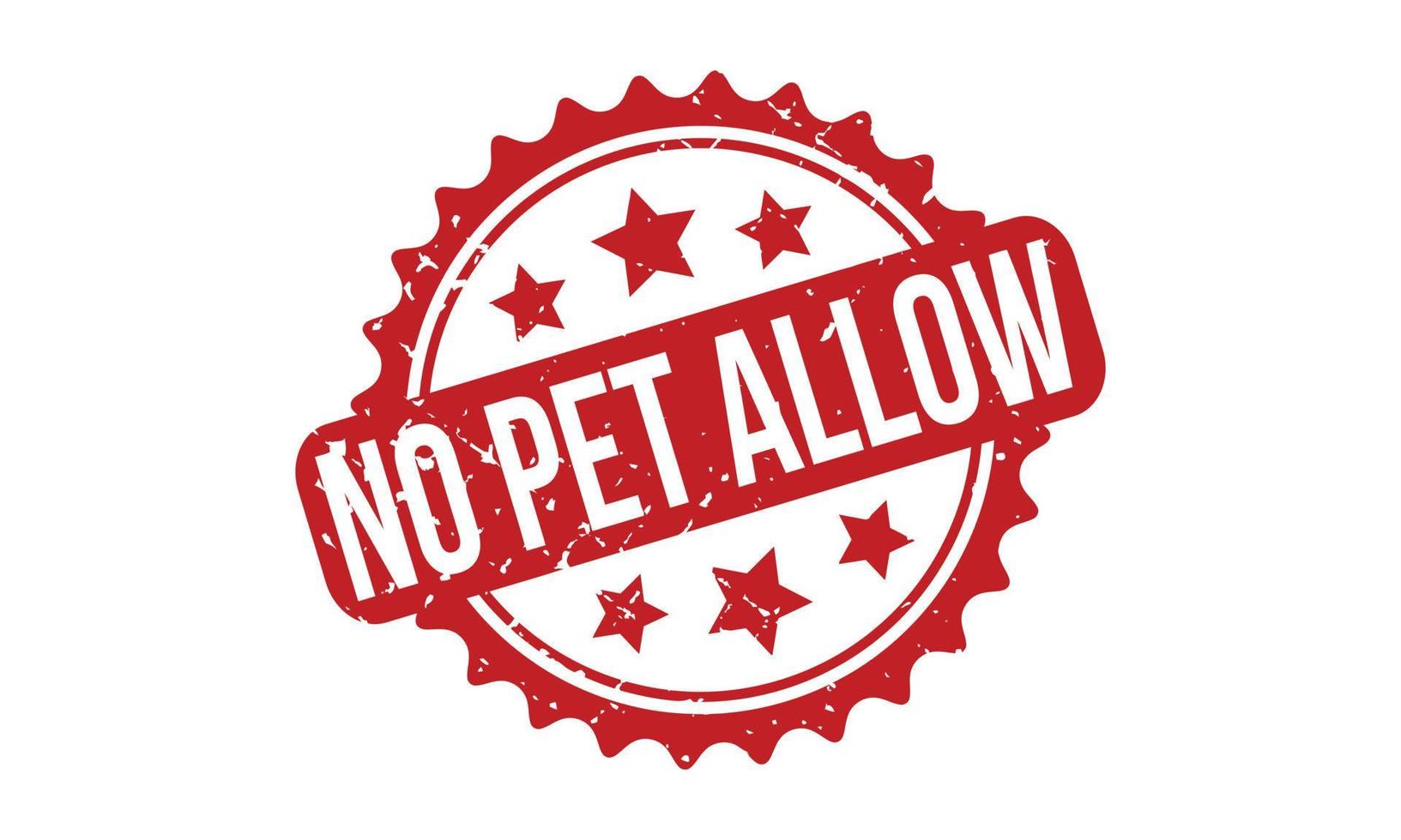 Nein Haustier ermöglichen Gummi Briefmarke. rot Nein Haustier ermöglichen Gummi Grunge Briefmarke Siegel Vektor Illustration