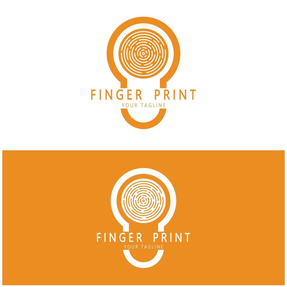 einfach eben Fingerabdruck Logo, z sicherheit,identifikation,abzeichen,emblem,geschäft Karte, Digital, Vektor