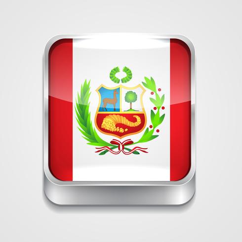 Peru flagga vektor