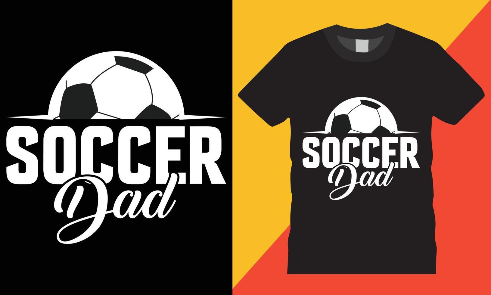 Typografie Fußball kreativ T-Shirt Design Vektor