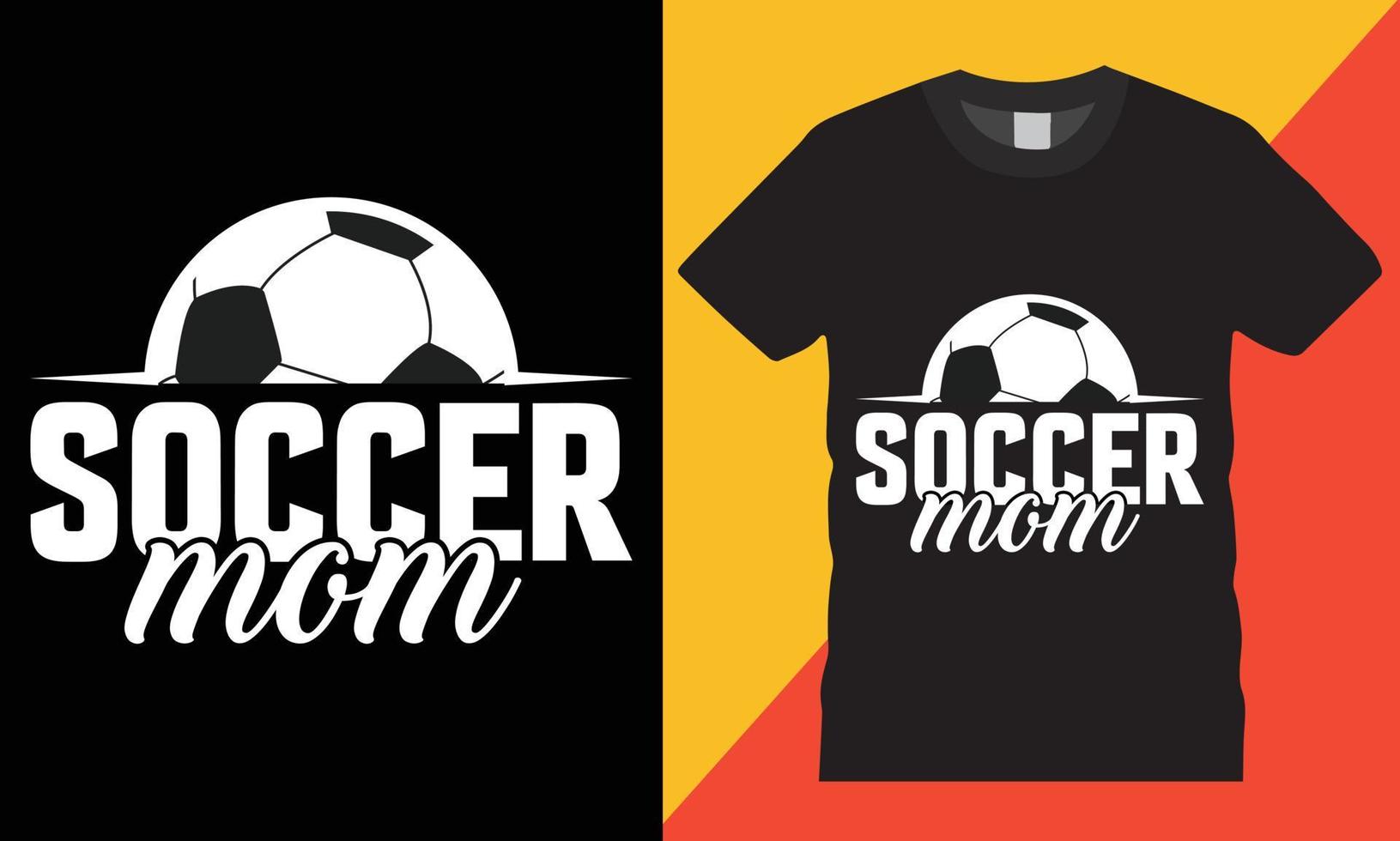 Typografie Fußball kreativ T-Shirt Design Vektor
