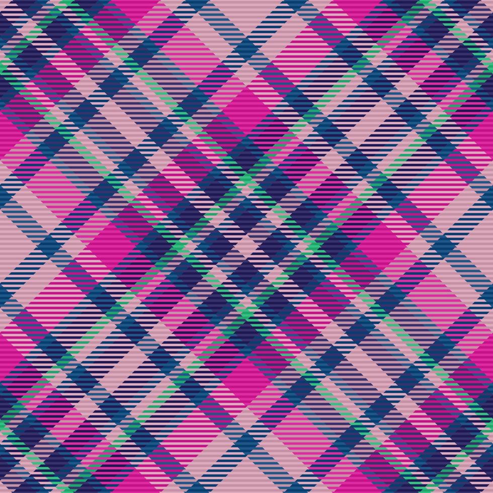 Stoff Tartan überprüfen. Plaid Textur nahtlos. Muster Hintergrund Textil- Vektor. vektor