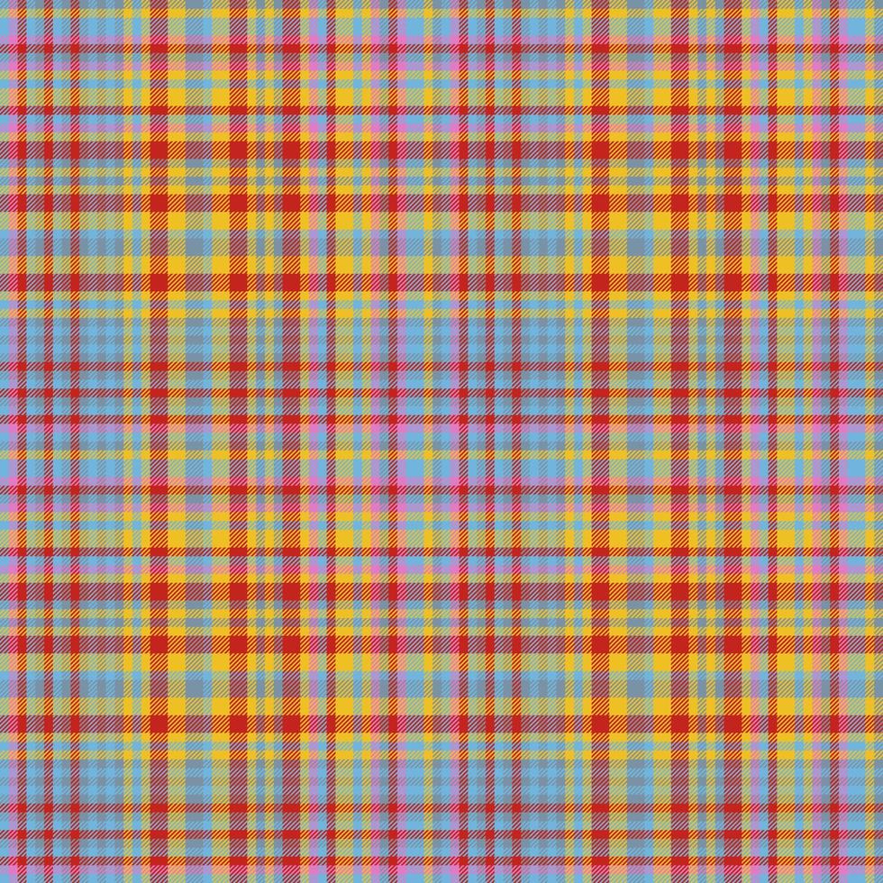 Vektor Textil- Hintergrund. prüfen Textur nahtlos. Plaid Stoff Tartan Muster.