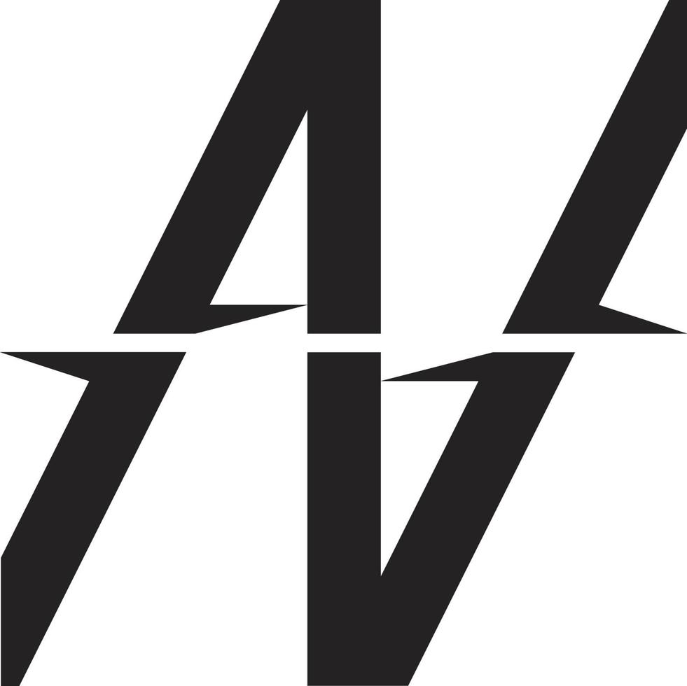 första brev aa monogram logotyp vektor