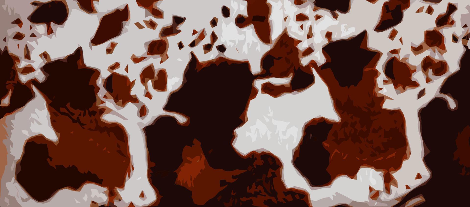 vektor illustration av leopard falsk päls textur med brun fläckar. bakgrund av artificiell material för sömnad.