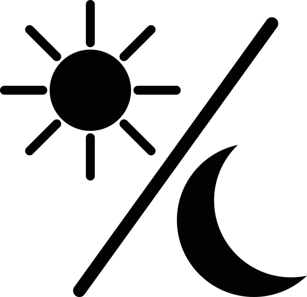 Sol och måne ikon vektor illustration isolerat på vit bakgrund