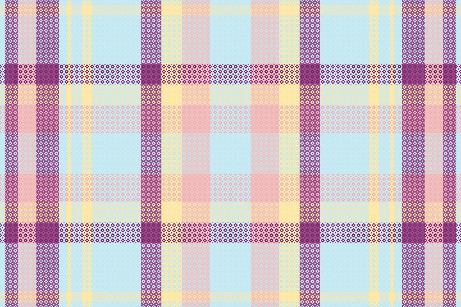 Nahtloses Tartan-Plaidmuster mit Textur und Retro-Farbe. vektor