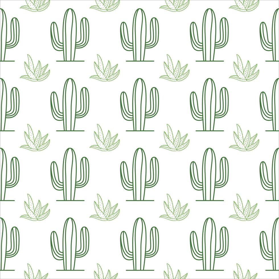 kaktus mönster. färgrik kaktus mönster design. kaktus. öken- växt mönster. öken- växt vektor