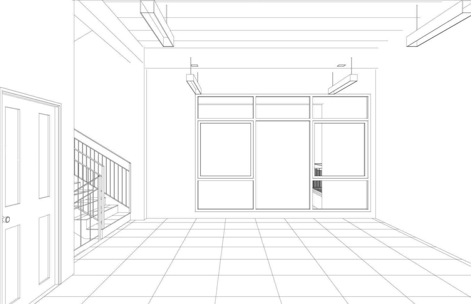 3D-Darstellung des Bauvorhabens vektor