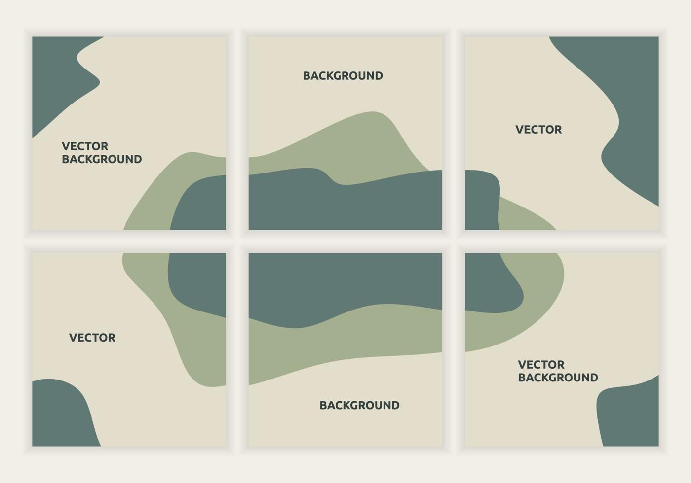 Satz Vorlagen quadratische weiße und pastellfarbene Kombination Web-Banner. minimalistisches Design für Social Media Publikationen. Gestaltungselemente für soziale Medien, Blogpost, Banner, Karte vektor