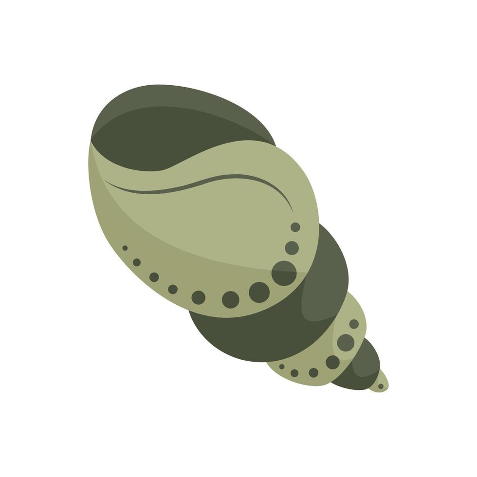 Spiral- Schnecke Hülse. Marine Leben. Sommer- Strand Muscheln, Ozean Weichtiere. Hand gezeichnet Muschel, dekoriert mit Boho Stil Muster. Vektor Illustration