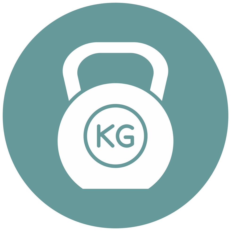 Kettlebell Vektor Symbol Stil