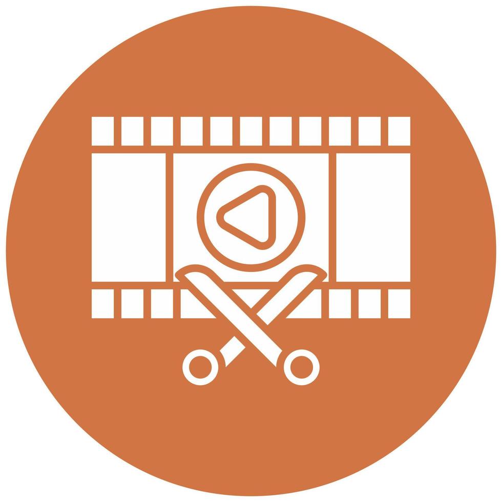 Film Bearbeitung Vektor Symbol Stil