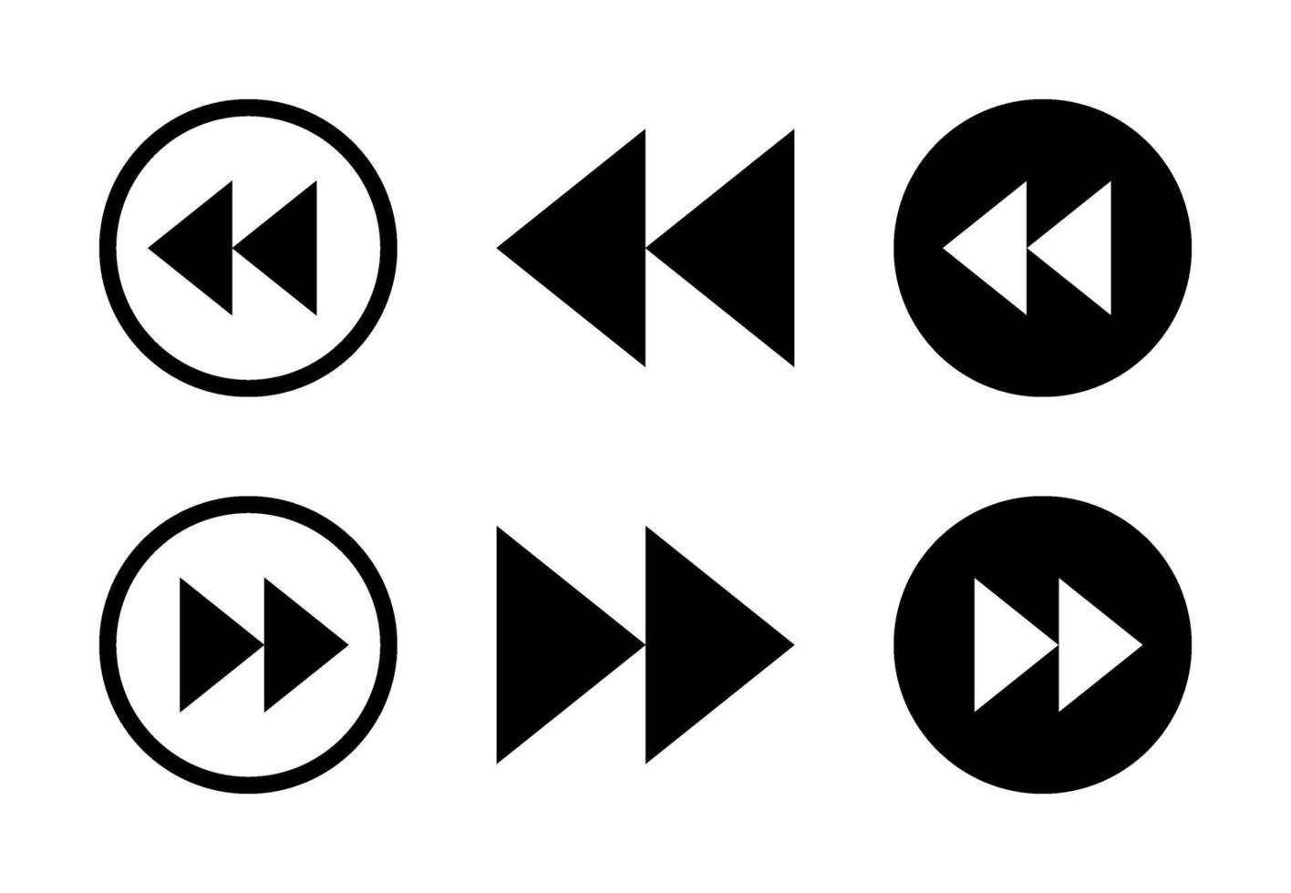 Pfeil rechts und links Design frei Vektor setzen