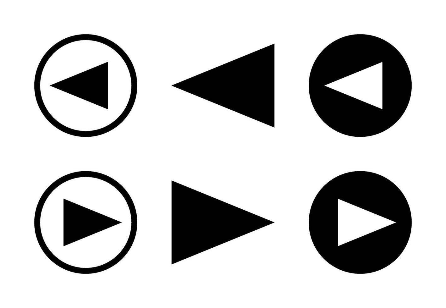 Pfeil rechts und links Design frei Vektor setzen