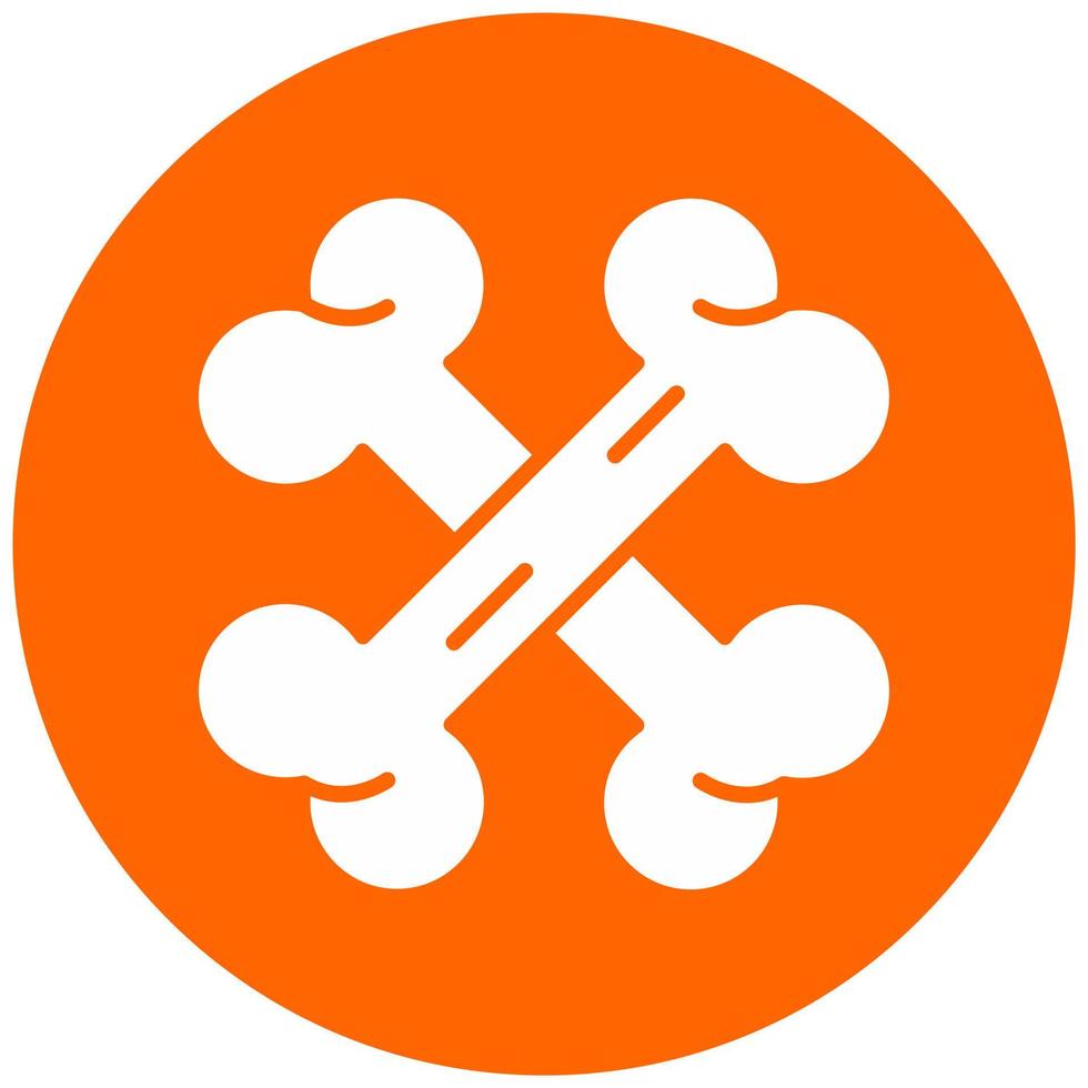 Knochen Vektor Symbol Stil