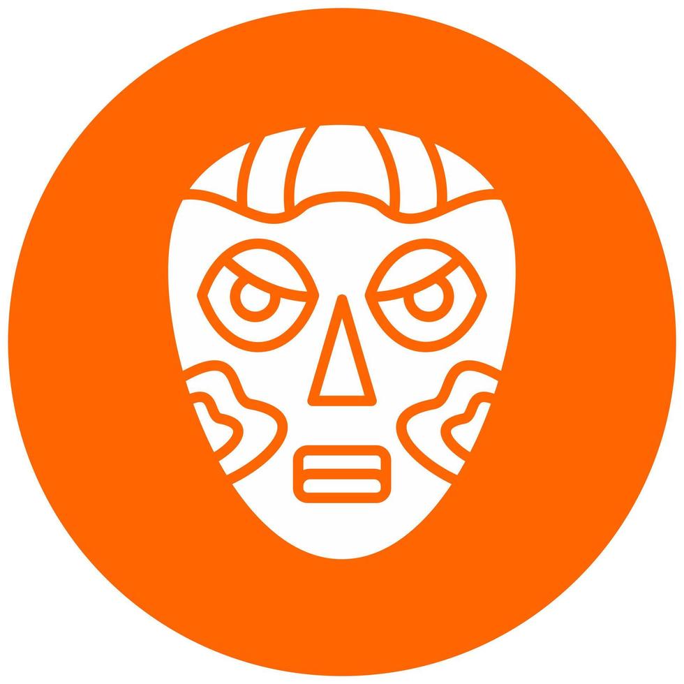 afrikanisch Maske Vektor Symbol Stil