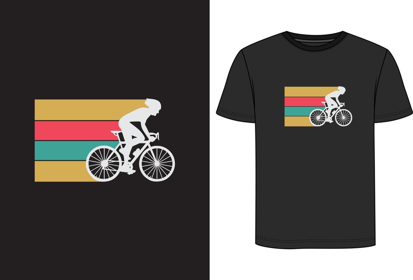 cykel t-shirt design vektor