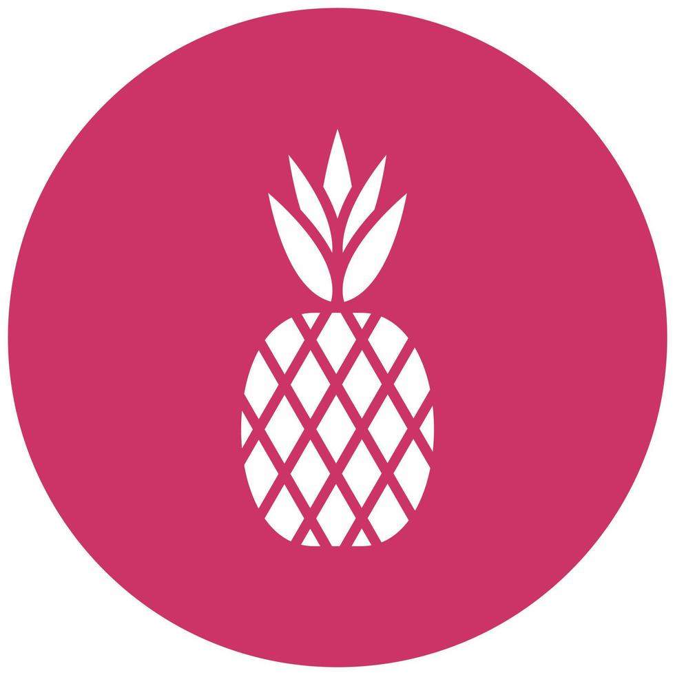 Ananas Vektor Symbol Stil