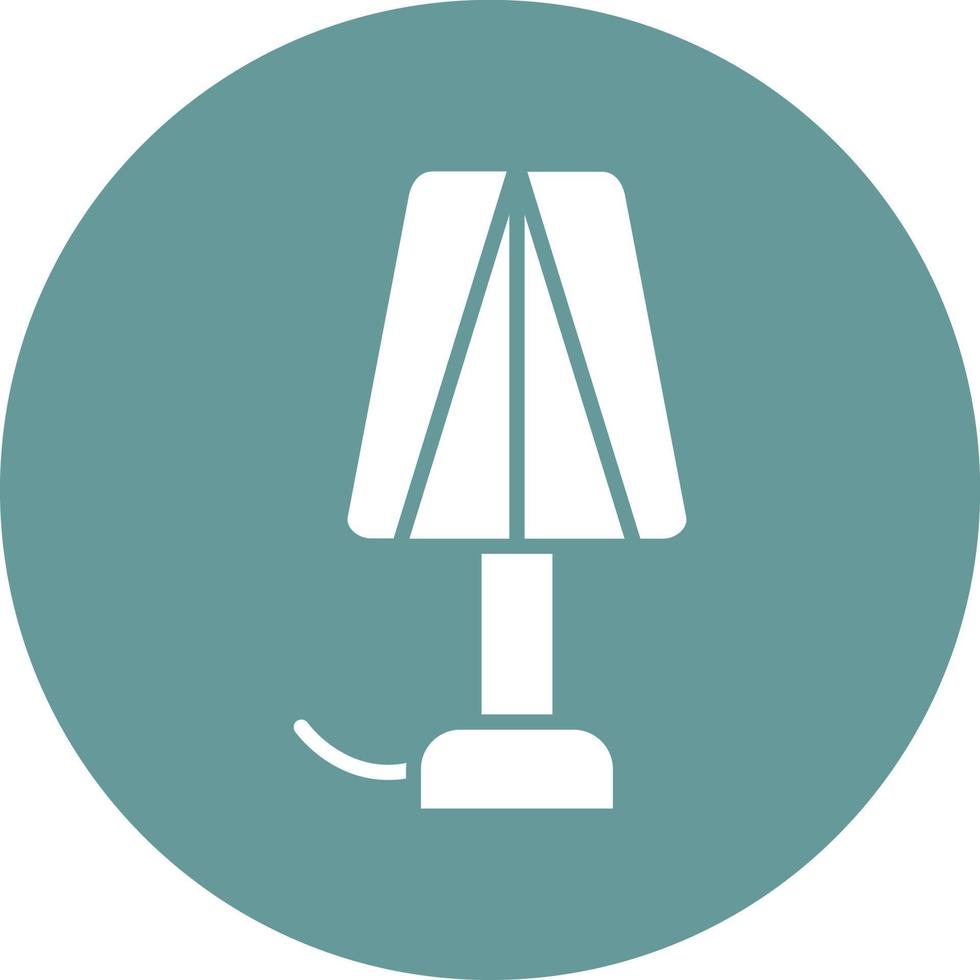 Lampe Vektor Symbol Stil