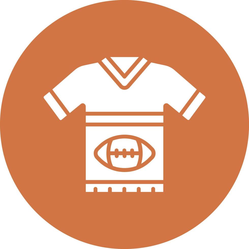 Rugby Uniform Vektor Symbol Stil