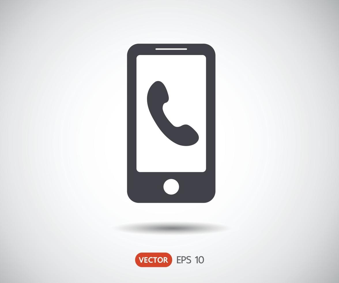 smartphone ikon, mobiltelefon logotyp vektorillustration vektor