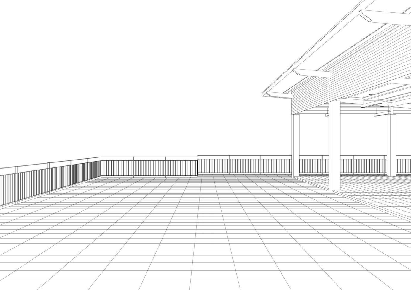 3D-Darstellung des Bauvorhabens vektor