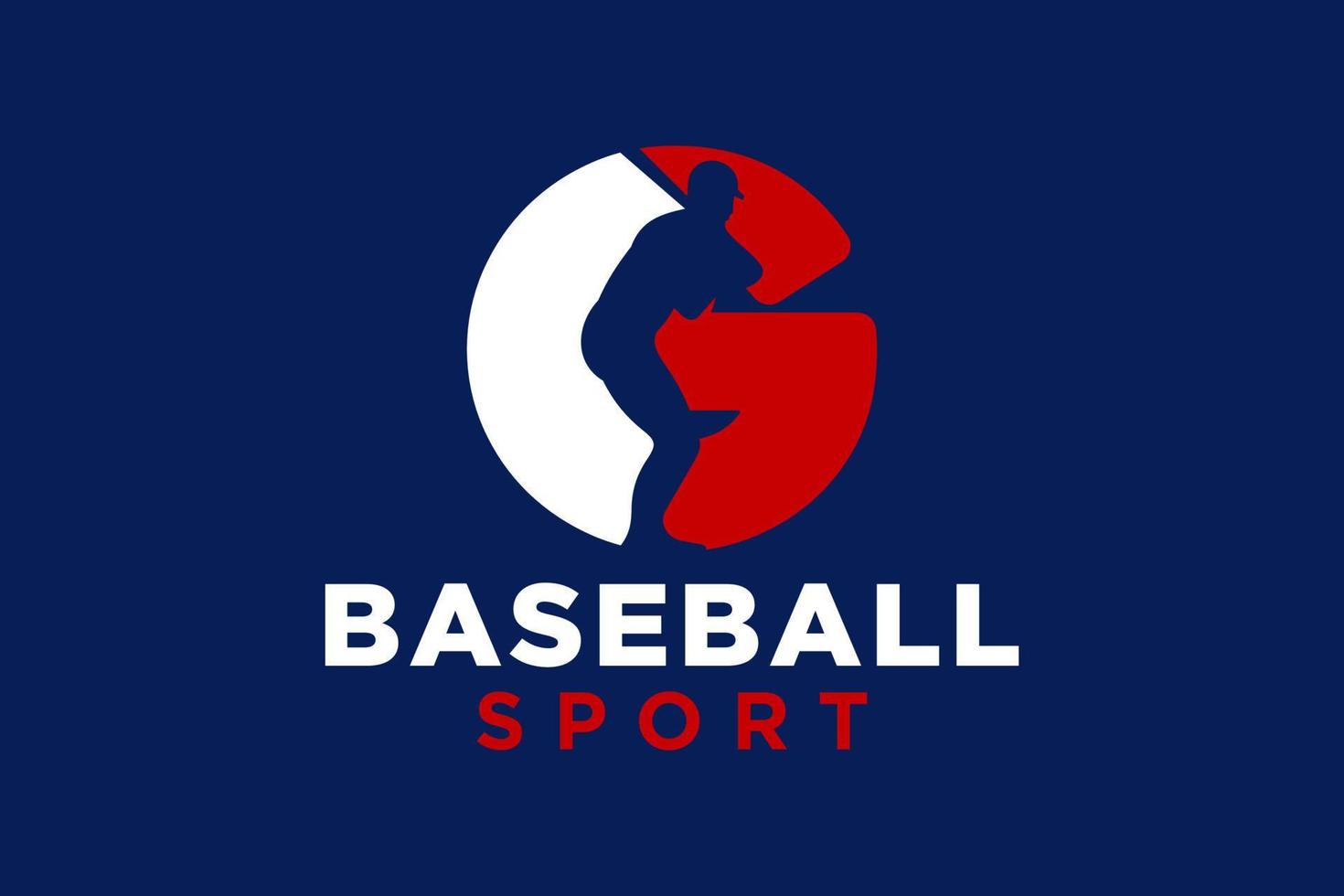 Brief G Baseball Logo Symbol Vektor Vorlage.