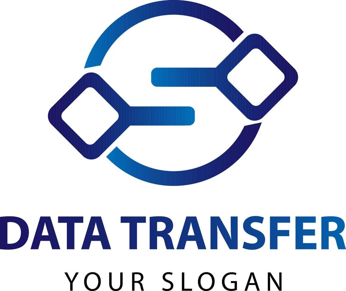 Daten Transfer Logo. Daten Logo vektor