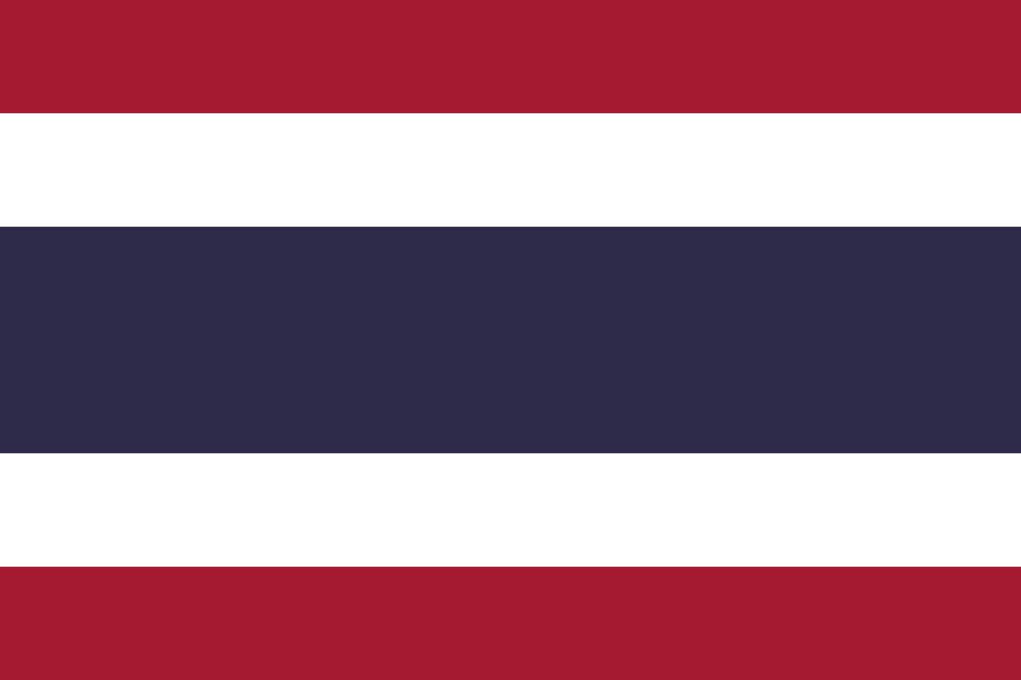 thailand flagga, officiell färger och andel korrekt. nationell thailand flag.thailand flagga teckning förbi pastell på träkol papper vektor