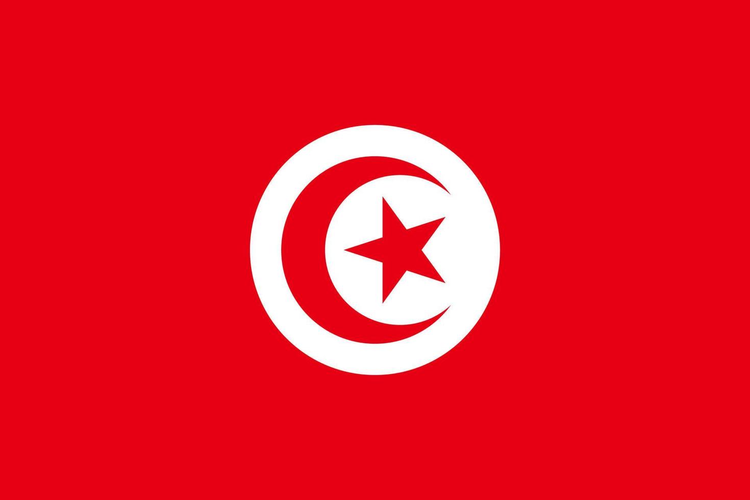 vektor bakgrund av tunisien flagga, tunisien flagga med officiell färger och de aspekt förhållande av 2 3. platt vektor illustration.