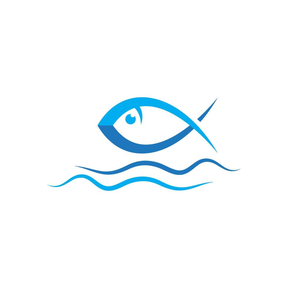 Fisch-Logo-Vorlage vektor