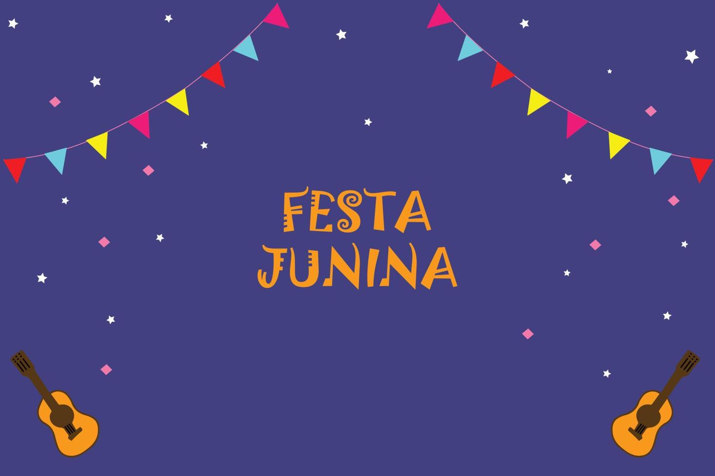 webbfesta junina Semester bakgrund. illustration. vektor