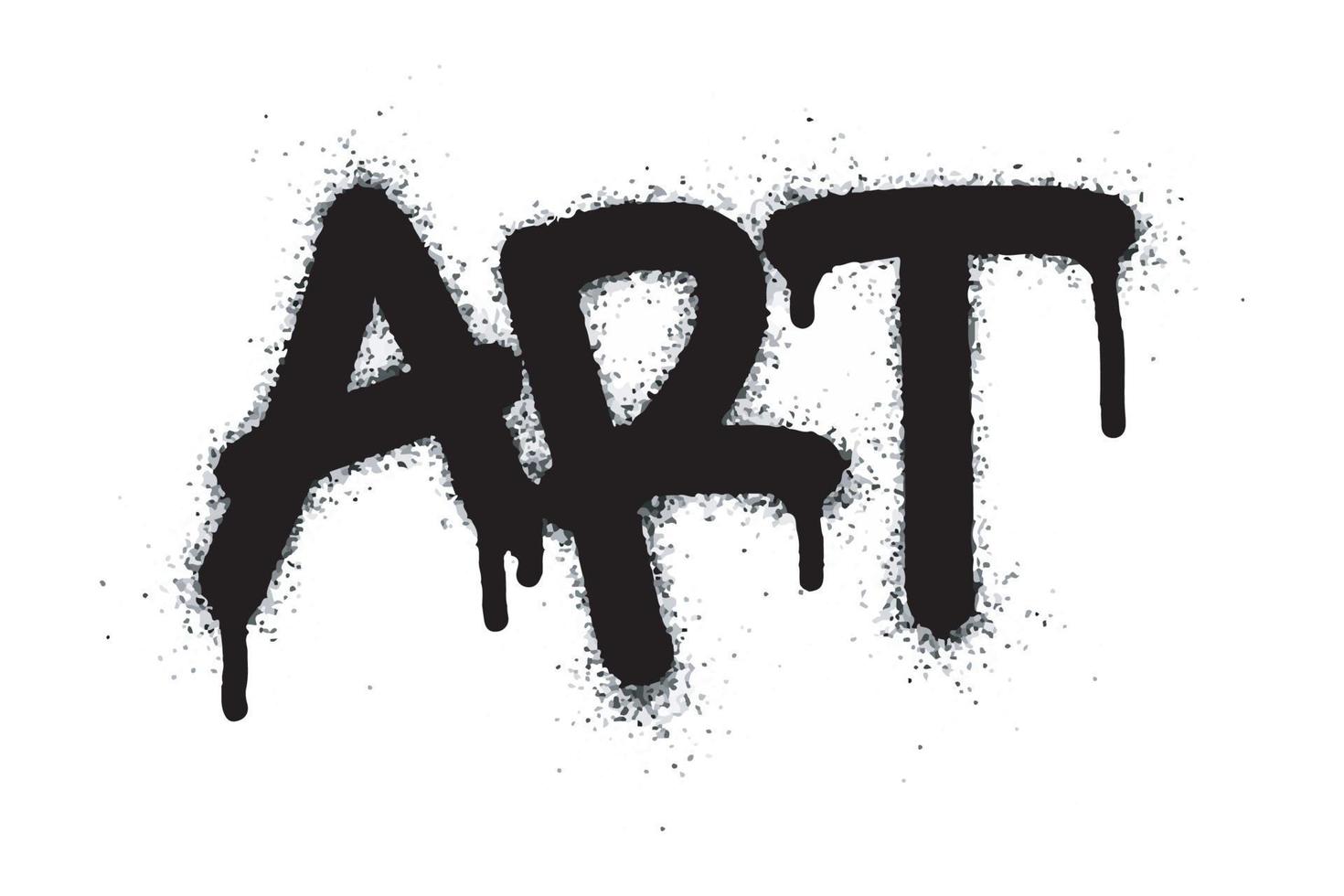 Graffiti Kunst Wort und Symbol gesprüht im schwarz vektor
