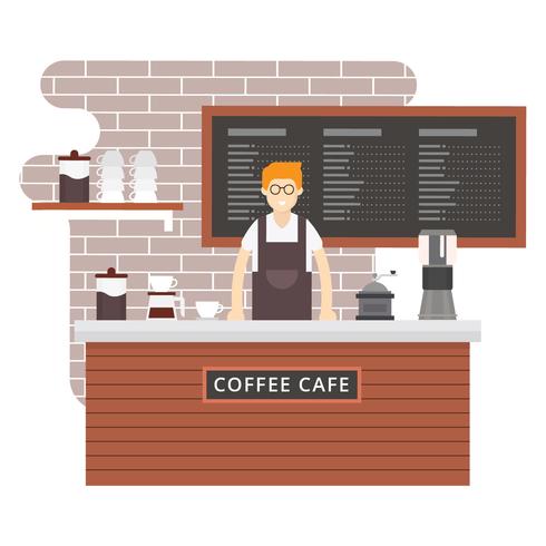 Barista Vektorillustration vektor