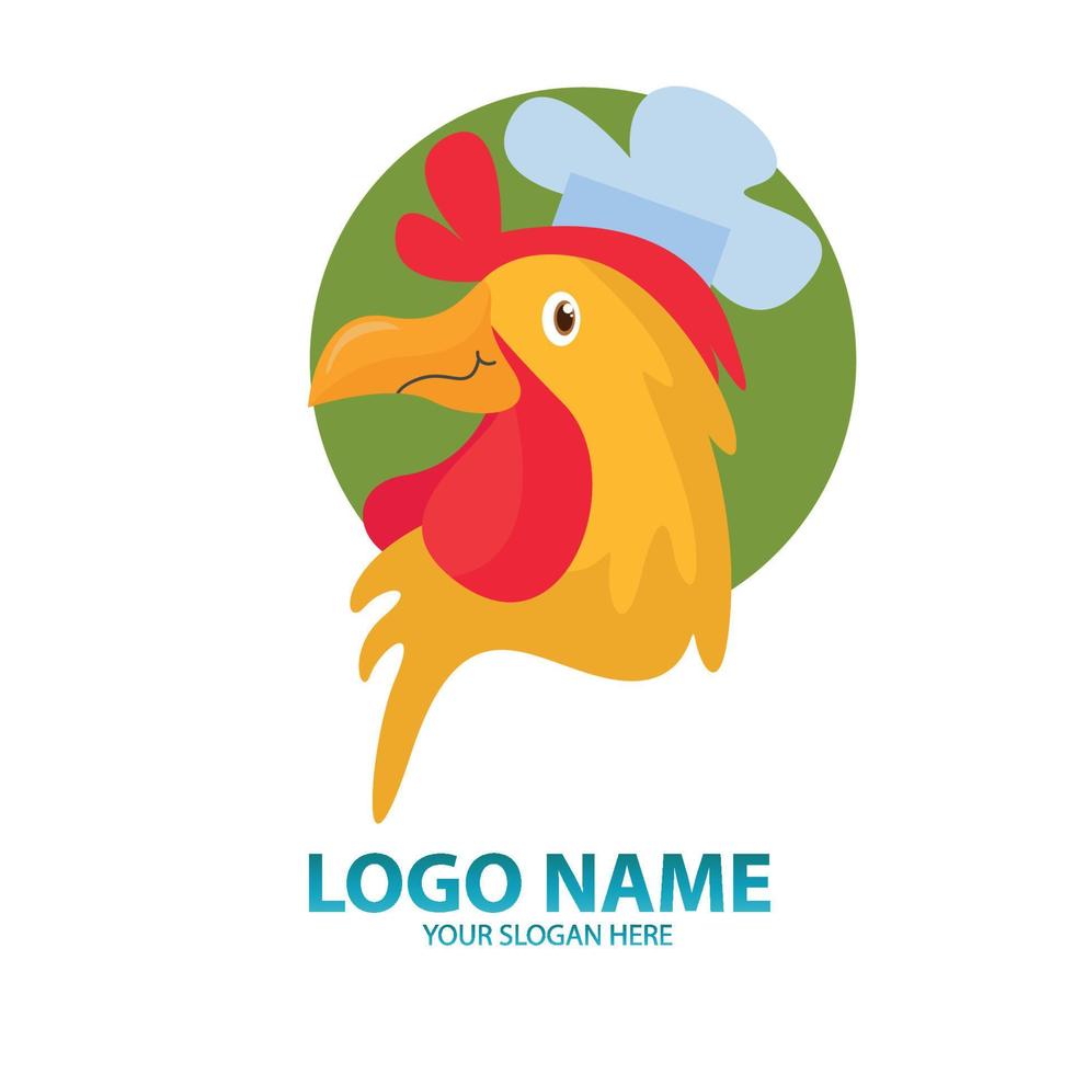 Geflügel palooza ein Spaß und festlich Logo zum ein Hähnchen zentrisch Essen Festival vektor