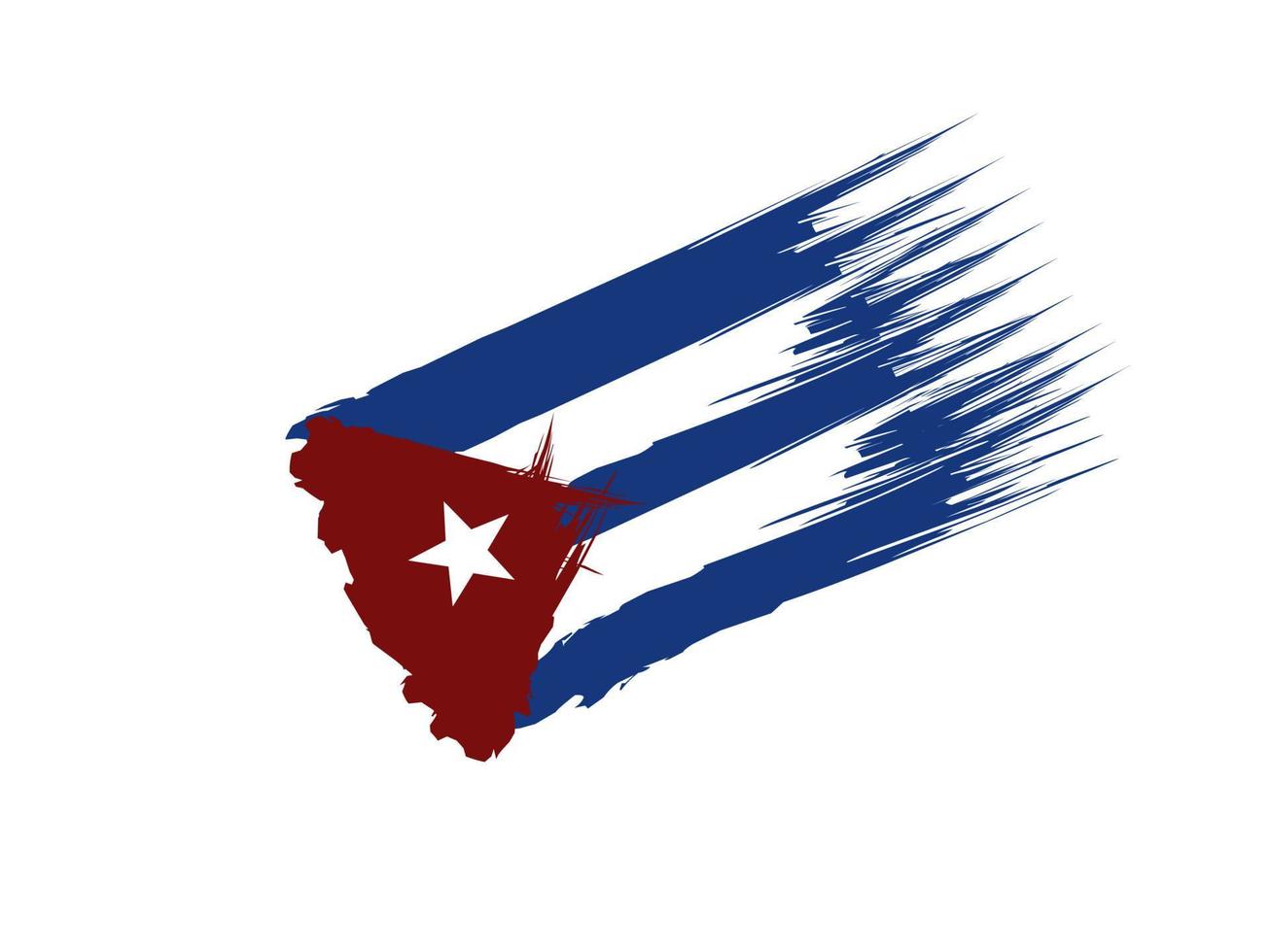 Kuba Flagge Symbol, Illustration von National Flagge Design mit Eleganz Konzept vektor