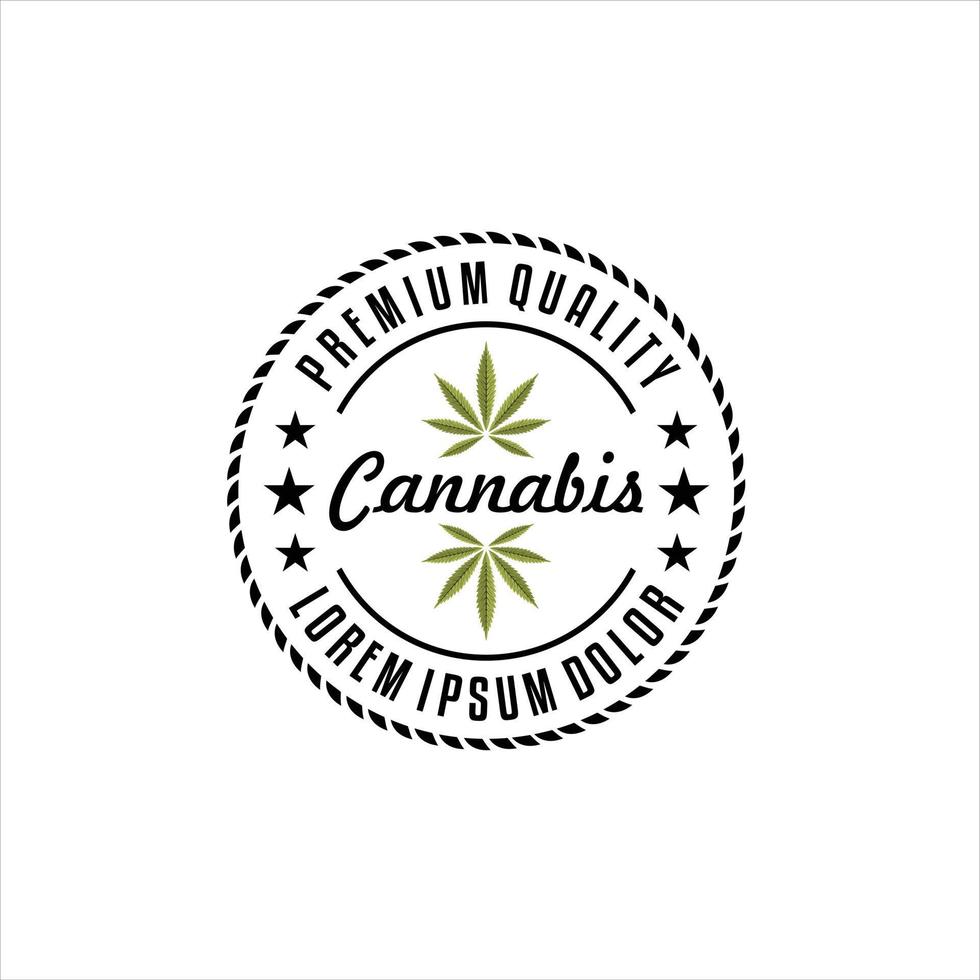 Cannabis und Marihuana Logo Vorlagen, Logo Design Elemente. Vektor Illustration und Logo Vorlage, medizinisch Cannabis Logo