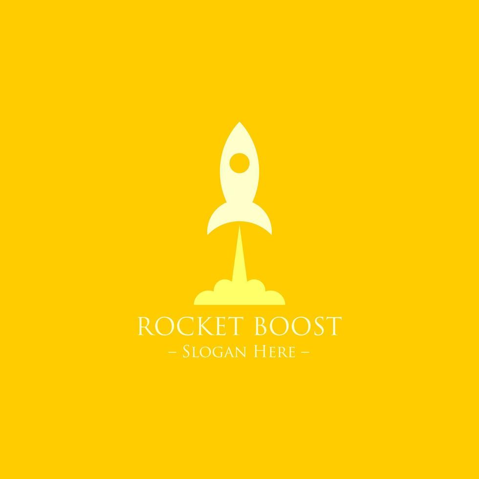 fliegend Rakete minimal Logo Design. Unternehmen Logo vektor