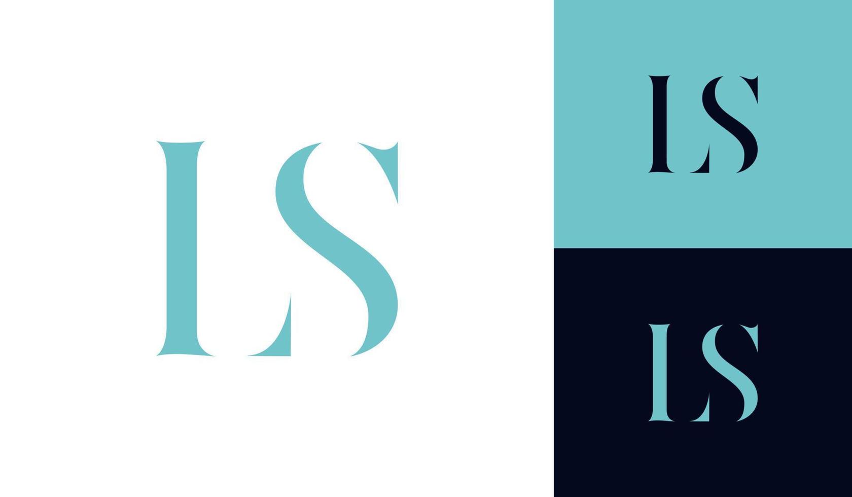 Luxus und modern Brief ls Monogramm Logo Design Vektor