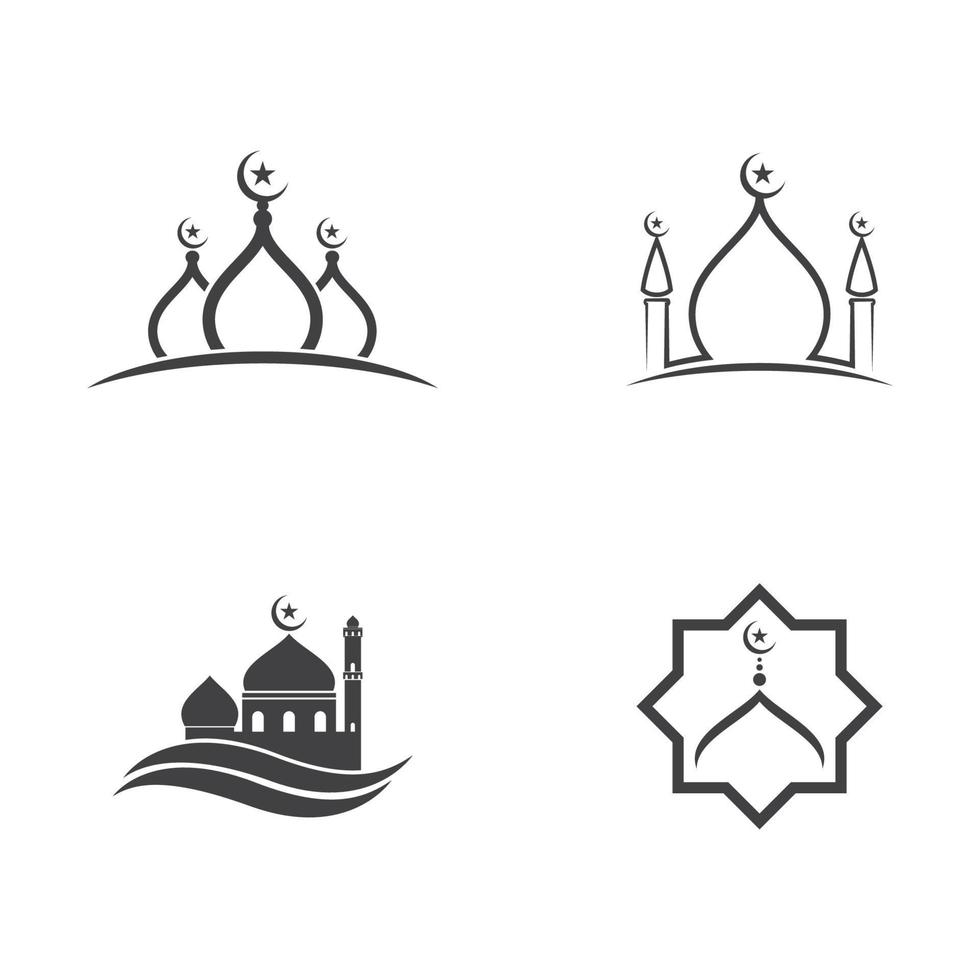 Moschee muslimische Symbol Vektor Illustration