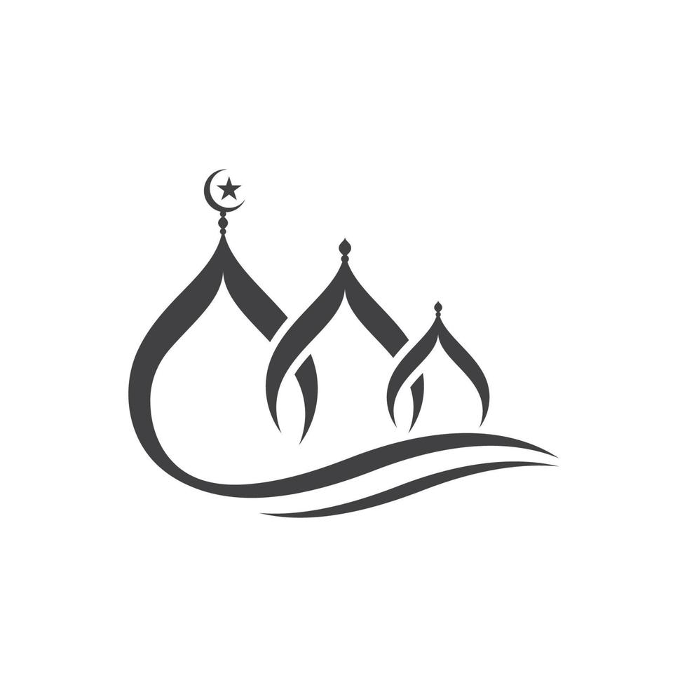 Moschee muslimische Symbol Vektor Illustration