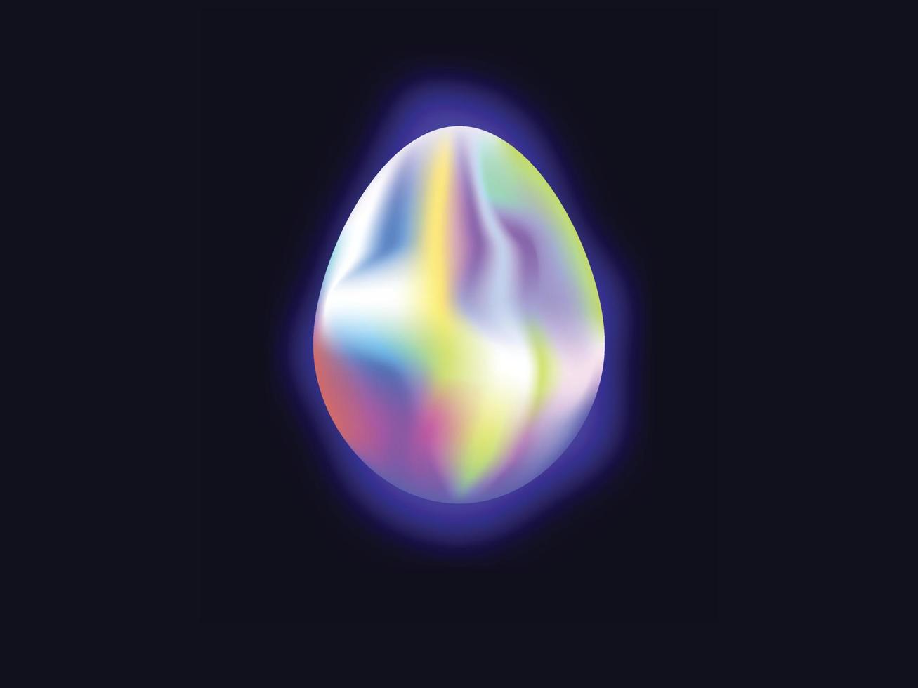 modern lutning 3d påsk ägg vektor illustration