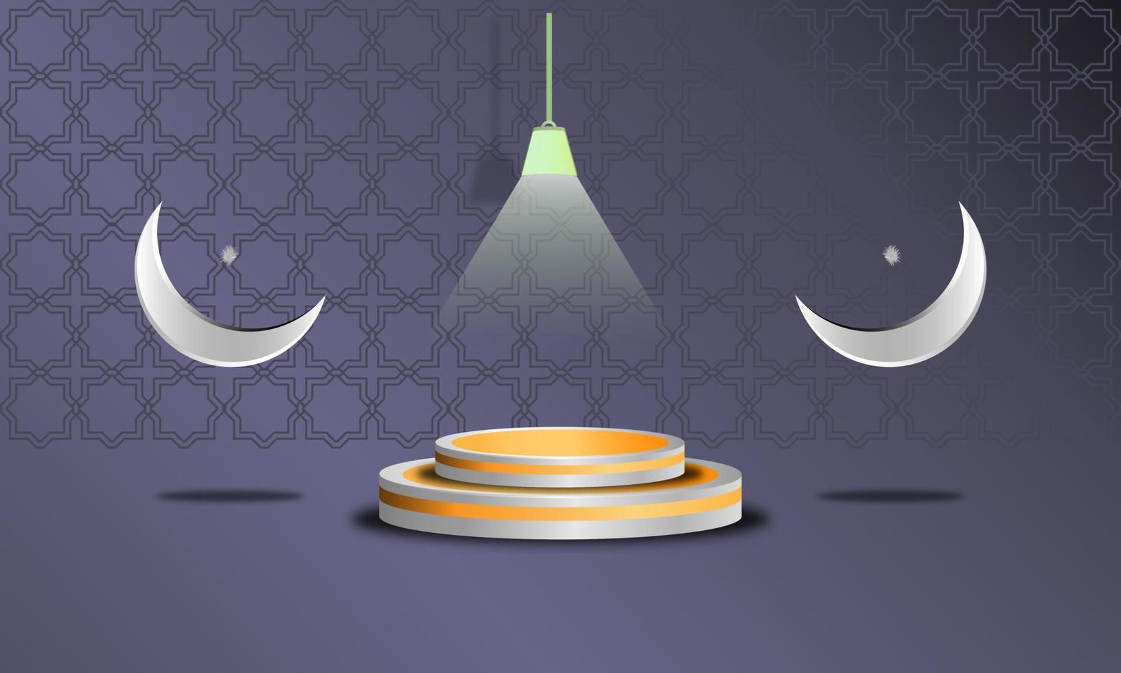 Ramadan islamisch Thema Hintergrund mit islamisch Ornamente zum Gruß Karten und damit auf elegant Marine Blau Farbe einfach eps 10 vektor