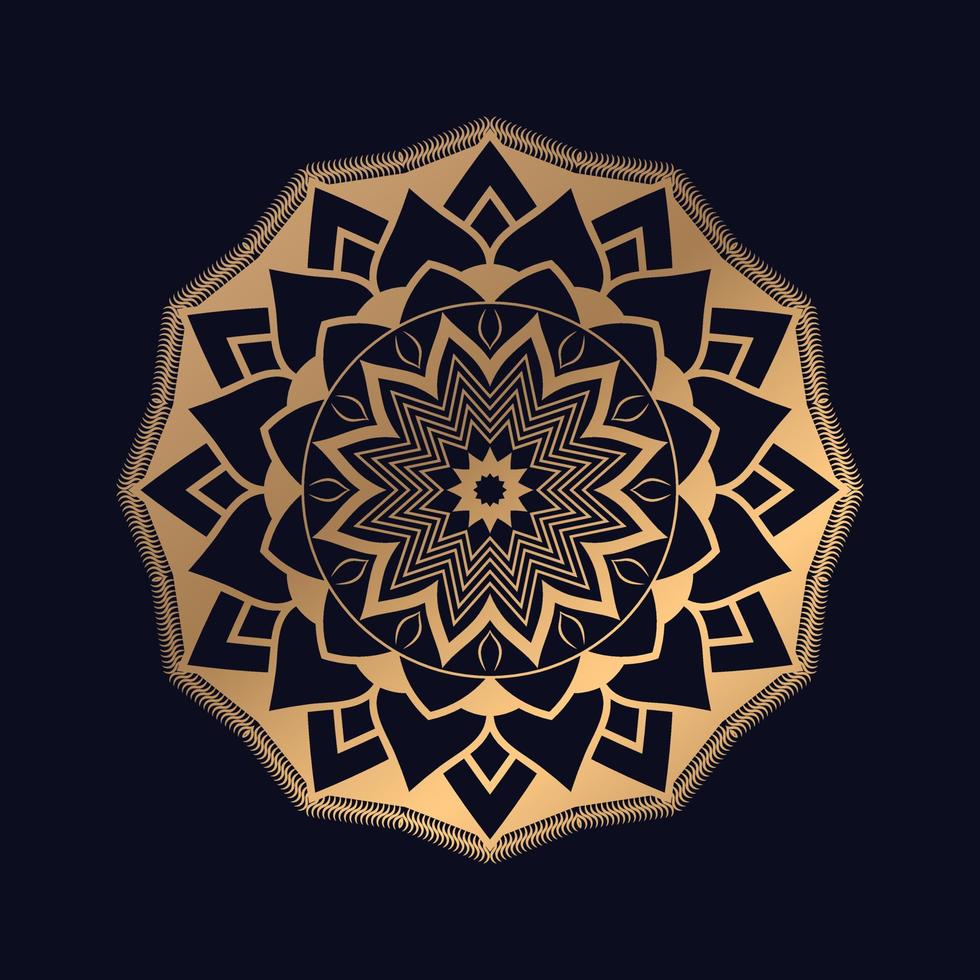 Luxus dekorative Mandala Design Hintergrund vektor