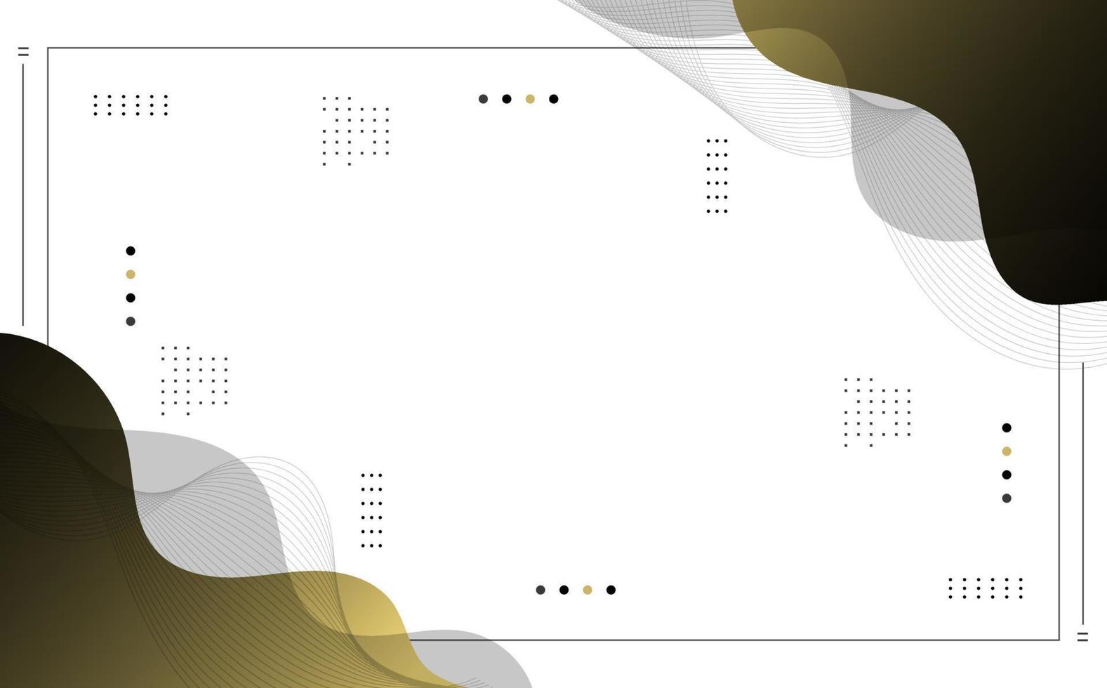 modern Hintergrund. bunt. schwarz und Gold Abstufungen, geometrisch, Wellen auf verschiedene Seiten, eps 10 vektor