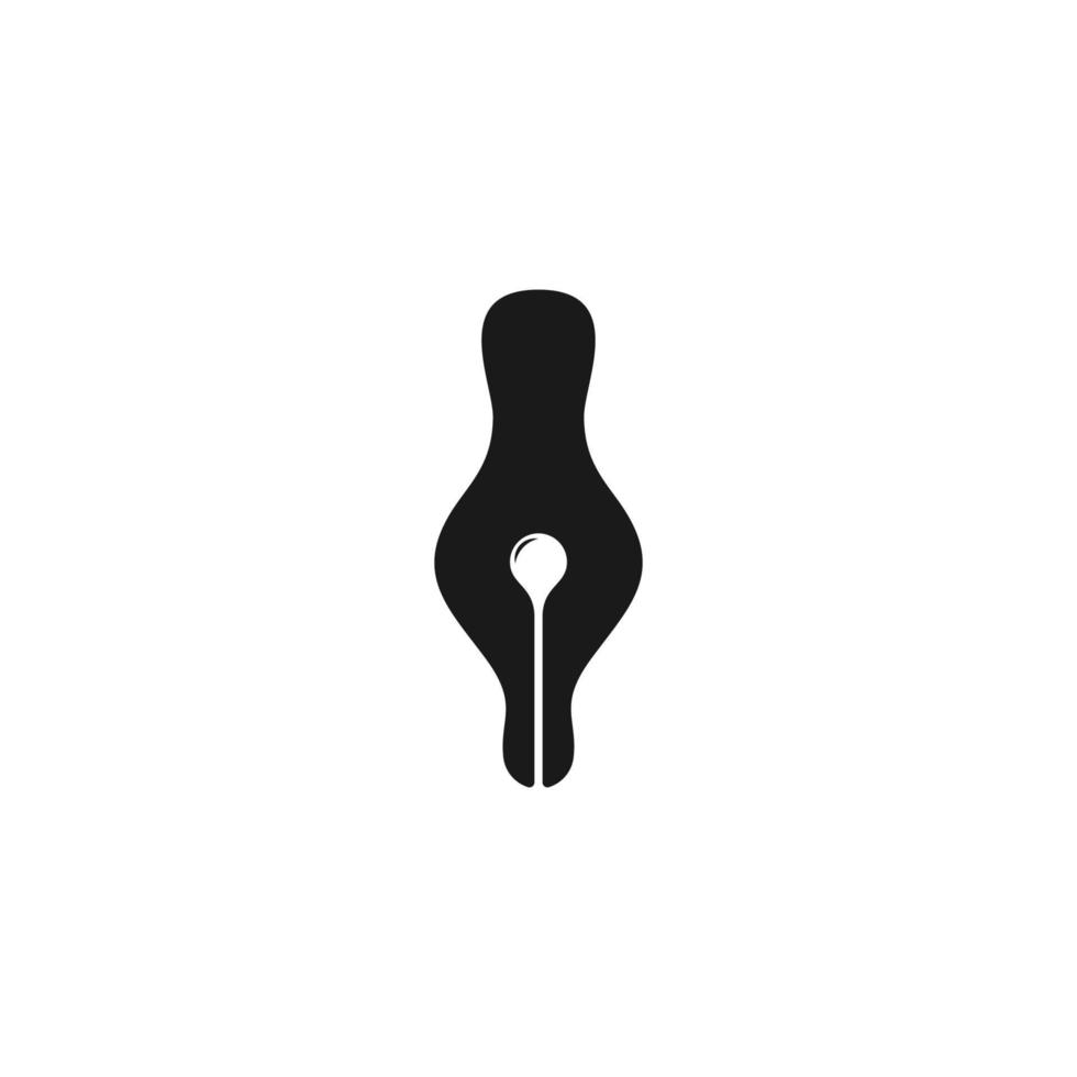 Kurven abstrakt Stift Werkzeug Designer Symbol Logo Vektor