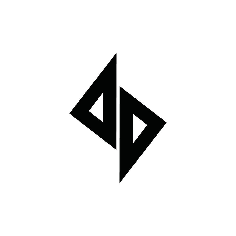 abstrakt enkel geometrisk triangel pil logotyp vektor